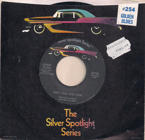 Johnny Rivers - Baby I Need Your Lovin' / Poor Side Of Town - 1984