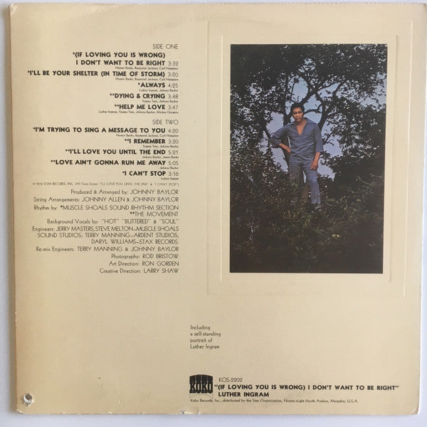 Luther Ingram - (If Loving You Is Wrong) I Don't Want To Be Right - 1972