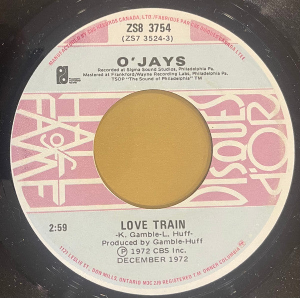 O'Jays, The - Love Train / Time To Get Down - 1979