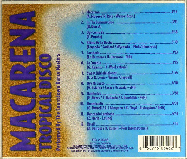 Countdown Dance Masters, The - Macarena Tropical Disco (CD) - 1996