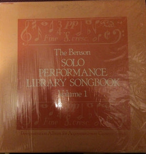John T. Benson - The Benson Solo Performance Library Songbook Volume 1 - 1979