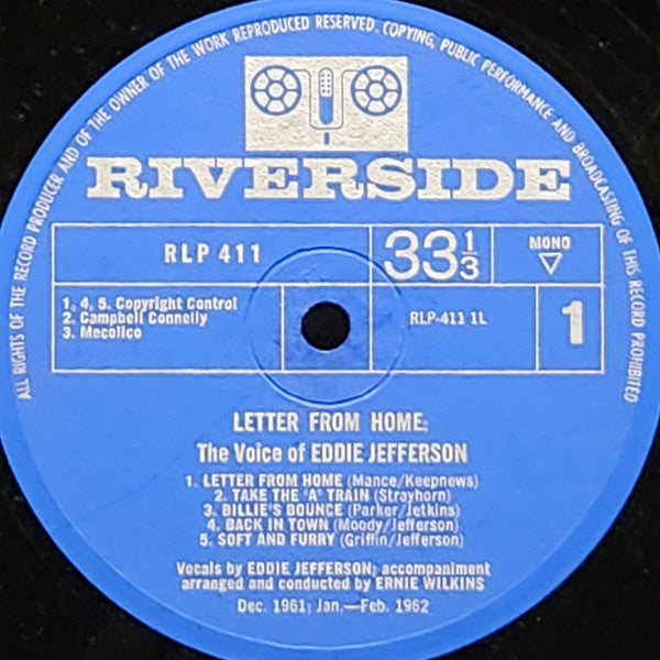 Eddie Jefferson - Letter From Home