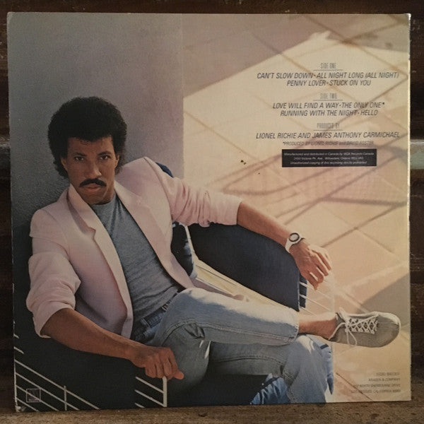 Lionel Richie - Can't Slow Down - 1983