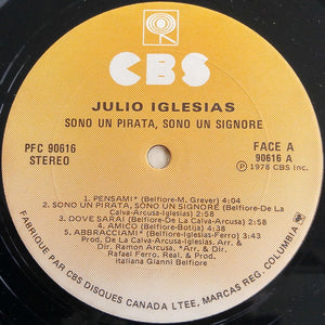 Julio Iglesias - Sono Un Pirata, Sono Un Signore Vinyl Record
