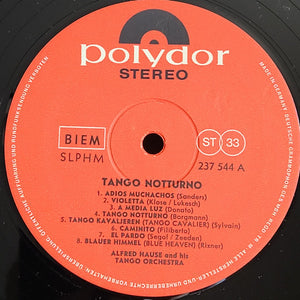 Alfred Hause Mit Seinen Tanz-Streichsolisten - Tango Notturno