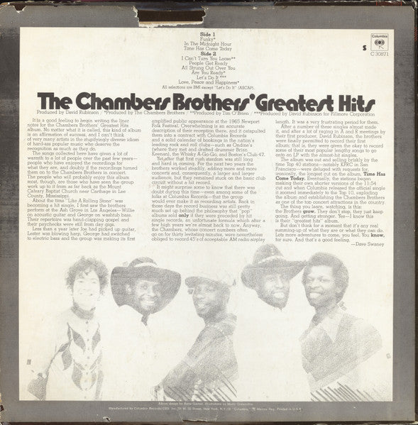 Chambers Brothers, The - The Chambers Brothers' Greatest Hits - 1971