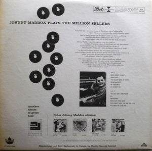 Johnny Maddox - Plays The Million Sellers - 1958