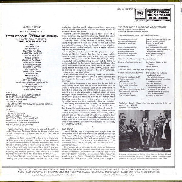 John Barry - The Lion In Winter (Original Sound Track Recording)
