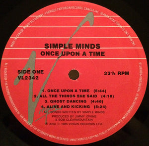 Simple Minds - Once Upon A Time - 1985