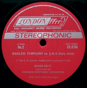 Gustav Mahler / Chicago Symphony Orchestra, Georg Solti, Yvonne Minton - Symphony No. 5 / 4 Songs From "Des Knaben Wunderhorn" - 1971