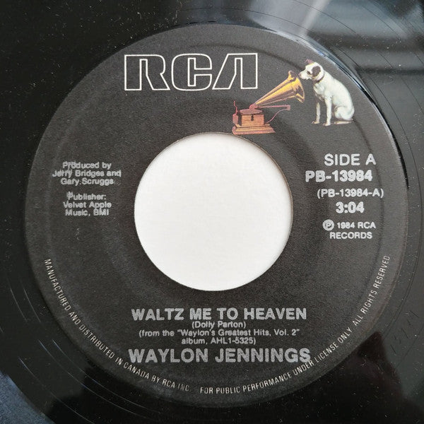 Waylon Jennings - Waltz Me To Heaven / Dream On - 1985