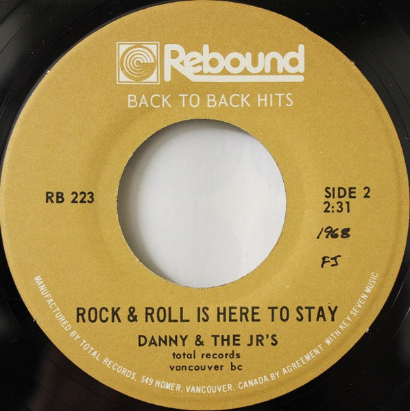 Danny & The Juniors - At The Hop / Rock And Roll Is Here To Stay