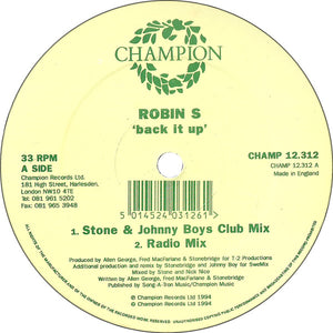 Robin S. - Back It Up - 1994