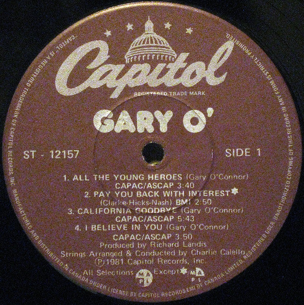Gary O'Connor - Gary O'