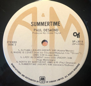 Paul Desmond - Summertime -