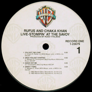 Rufus & Chaka Khan - Live - Stompin' At The Savoy