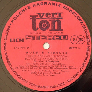 Chór Chłopięcy I Męski Państwowej Filharmonii W Poznaniu - Adeste Fideles... - Kolędy Różnych Narodów (Carols Of Various Peoples)