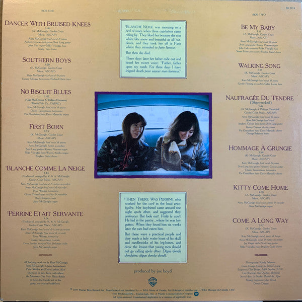 Kate & Anna McGarrigle - Dancer With Bruised Knees