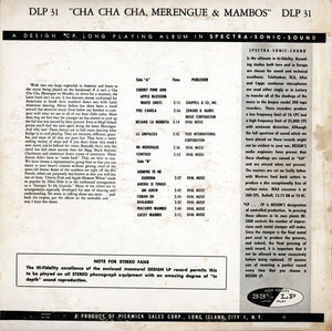 Pupi Lopez And His Orchestra - Cha Cha Cha Merengues And Mambos - 1957