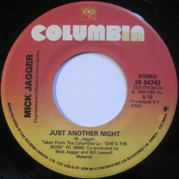 Mick Jagger - Just Another Night - 1985