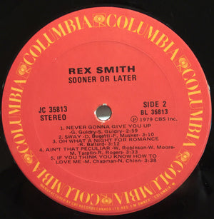 Rex Smith - Sooner Or Later - 1979