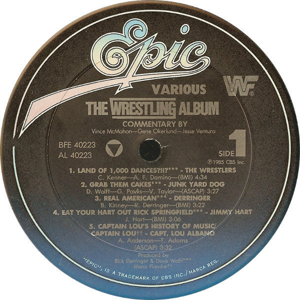 Various - The Wrestling Album Vinyl Record