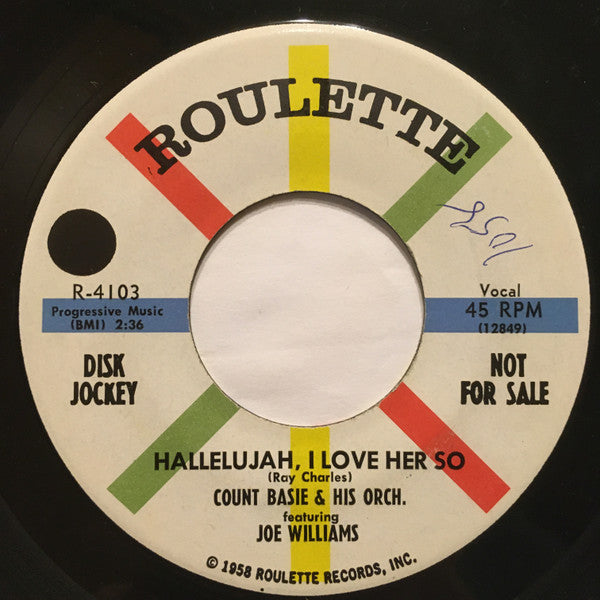 Count Basie Orchestra - Tell Me Your Troubles / Hallelujah, I Love Her So