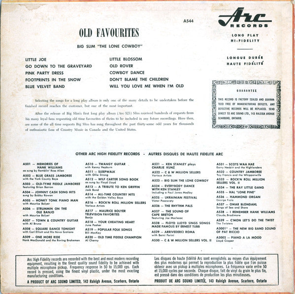 Big Slim - Big Slim's Old Favorites