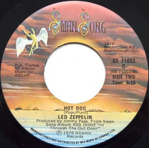 Led Zeppelin - Fool In The Rain / Hot Dog - 1979