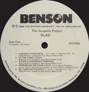 Glad - The Acapella Project - 1988