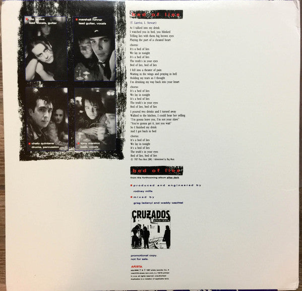 Cruzados - Bed Of Lies - 1987