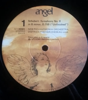 Dietrich Fischer-Dieskau Conducts Franz Schubert, New Philharmonia Orchestra - Symphony No. 8 In B Minor ("Unfinished"); Symphony No. 5 In B Flat - 1973