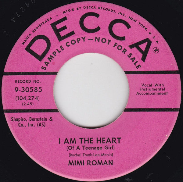 Mimi Roman - I Am The Heart (Of A Teenage Girl)