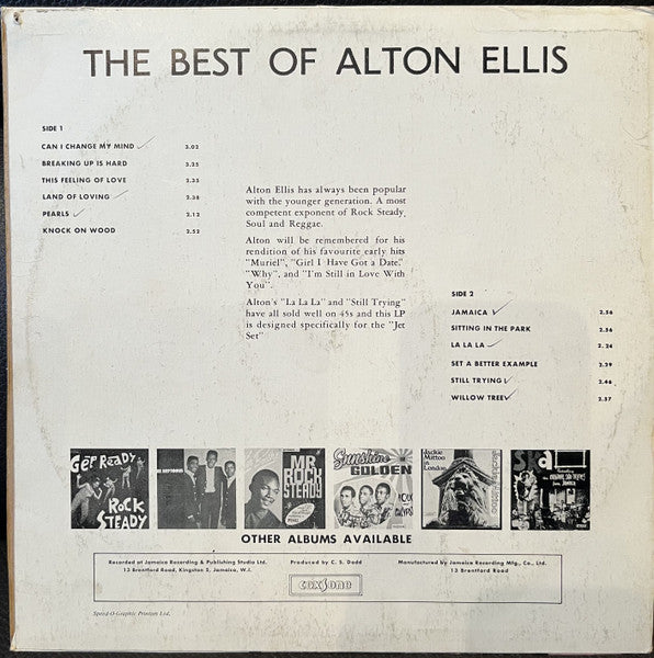Alton Ellis - The Best Of Alton Ellis -