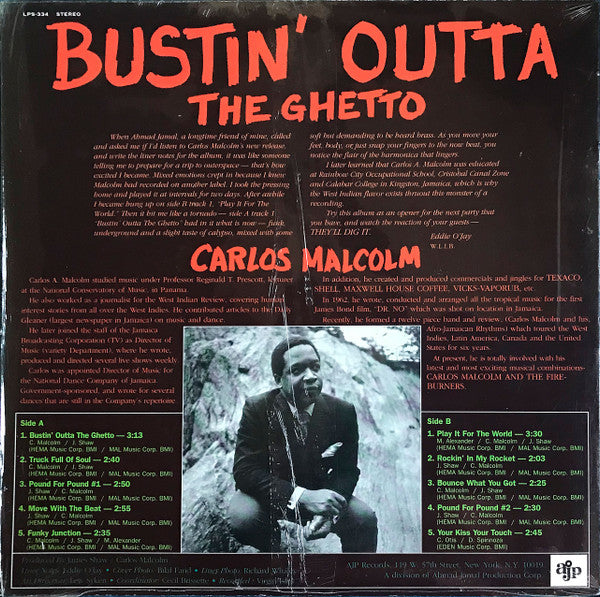 Carlos Malcolm - Bustin' Outta The Ghetto -