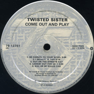 Twisted Sister - Come Out And Play - 1985