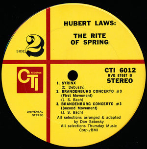 Hubert Laws - The Rite Of Spring - 1971
