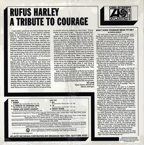 Rufus Harley - A Tribute To Courage -