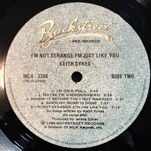 Keith Sykes - I'm Not Strange I'm Just Like You