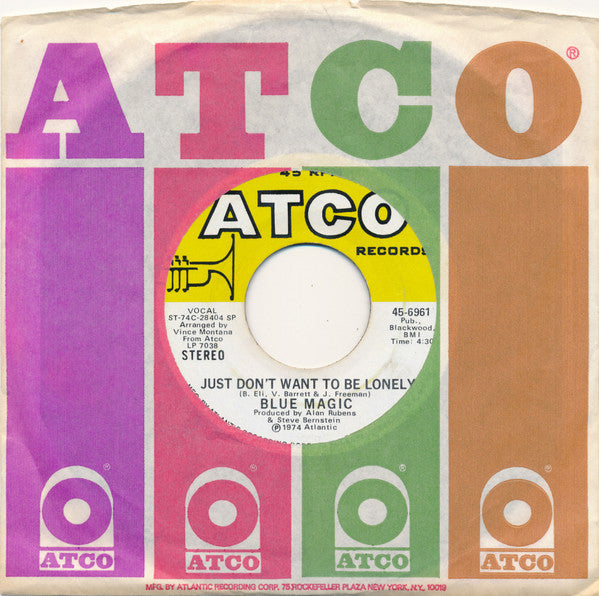 Blue Magic - Sideshow / Just Don't Want To Be Lonely