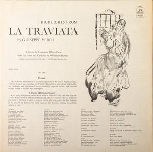 Giuseppe Verdi, Victoria De Los Angeles, Carlo Del Monte, Mario Sereni With The Orchestra Del Teatro Dell'Opera Di Roma And Coro Del Teatro Dell'Opera Di Roma Conducted By Tullio Serafin - La Traviata (Highlights) - 1970