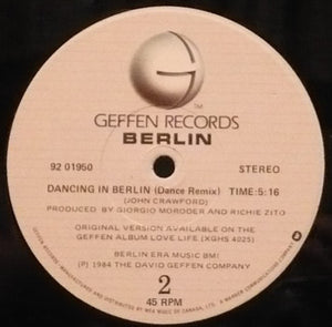 Berlin - No More Words / Dancing In Berlin - 1984