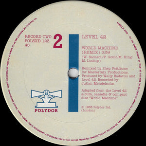 Level 42 - Lessons In Love (Shep Pettibone Remixes) - 1986