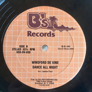 Winsford De Vine - Leggo Tempo / Dance All Night - 1985