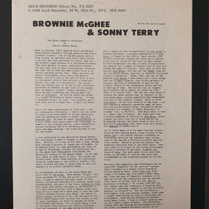 Sonny Terry & Brownie McGhee - Brownie McGhee And Sonny Terry Sing -
