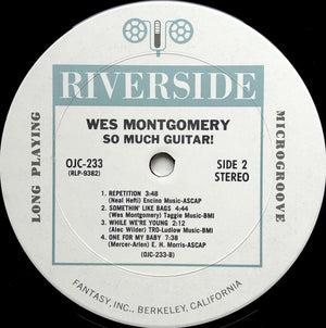Wes Montgomery - So Much Guitar! - 1986