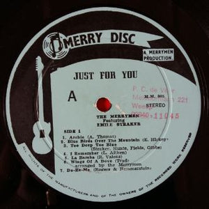 Merrymen, The Featuring Emile Straker - Just For You - 1966