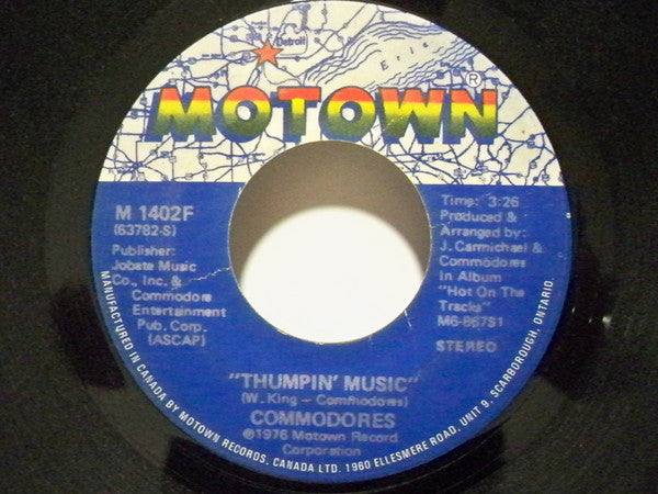 Commodores - Thumpin' Music / Just To Be Close To You - 1976