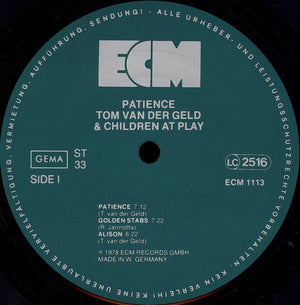 Tom Van Der Geld - Patience