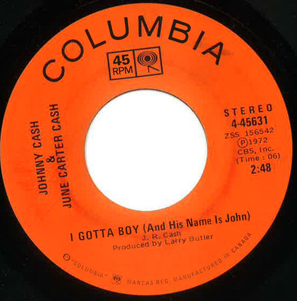 Johnny Cash - If I Had A Hammer / I Gotta Boy (And His Name Is John)